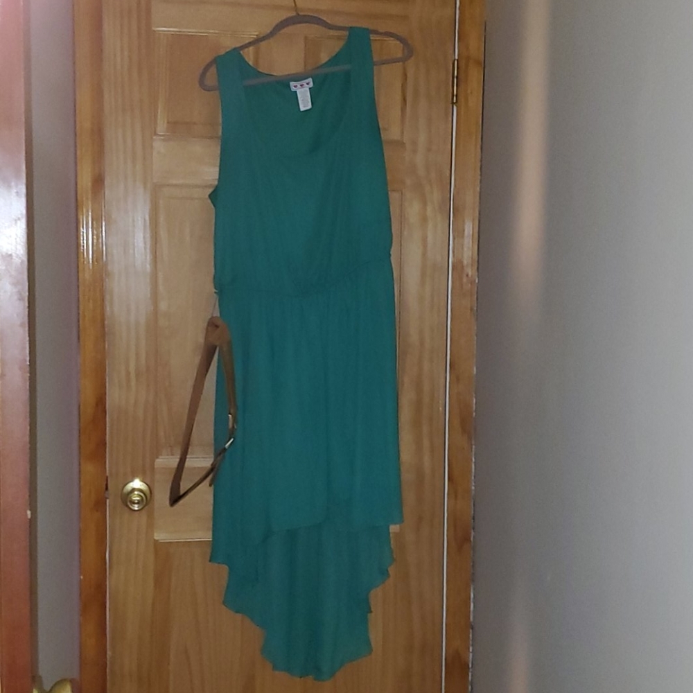 Three Hearts- High Low Dress Green size 2x